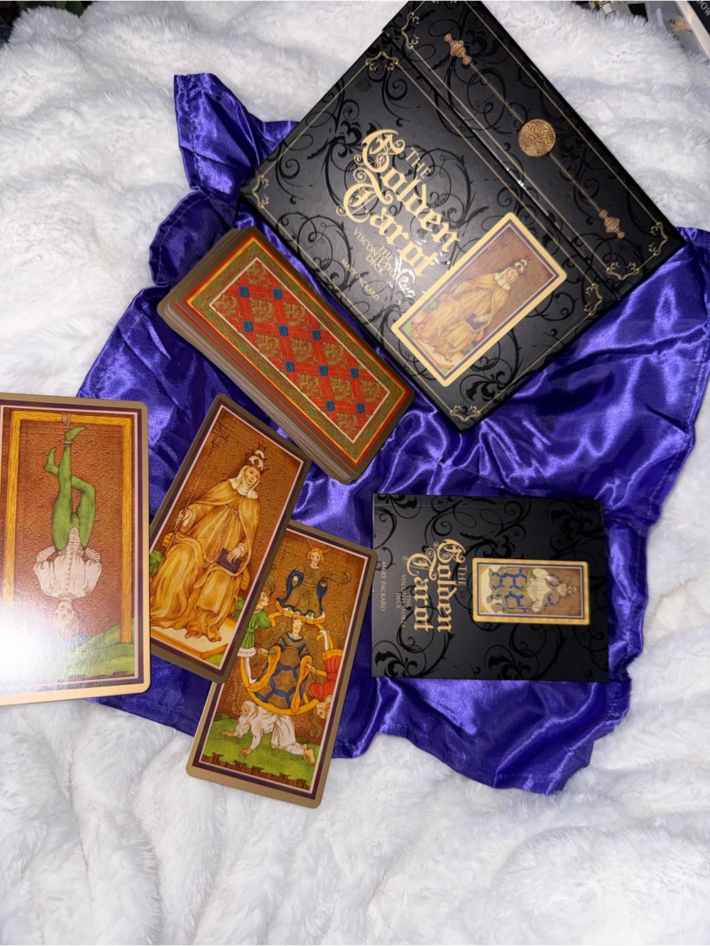 The Golden Tarot | The Visconti-Sforza Deck by Mary Packard | Like New